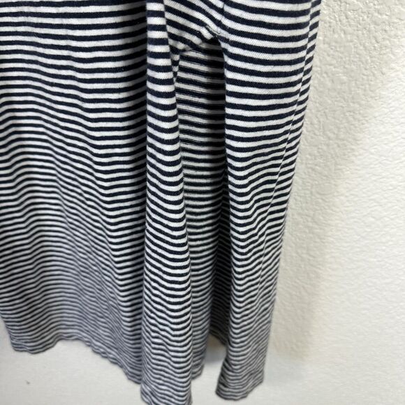 J Crew Dress Women XXS Blue White Stripe Scoop Neck Tank Midi Coastal Preppy - Picture 3 of 8